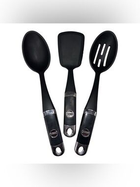 Lot of 3 Kitchenaid Silicone Kitchen Utensils Set Spatula Basting Slotted Spoon